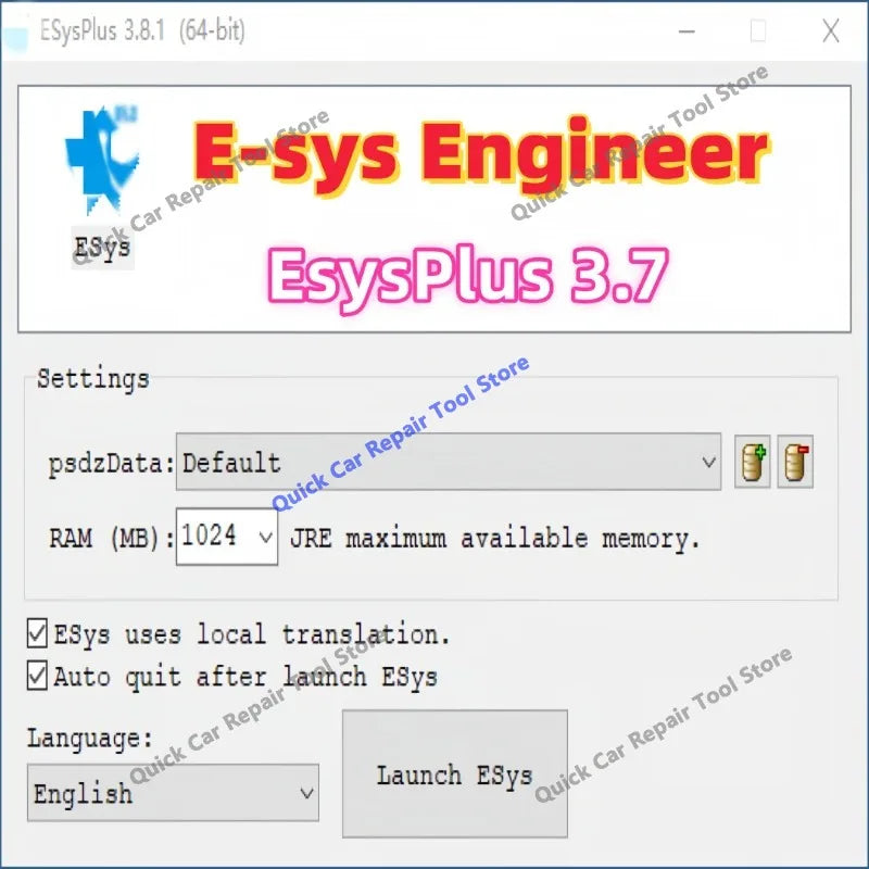 2026 hot new E-sys Engineer Software EsysPlus 3.7 E-Sys 3.34.0 Special Edition Remote Installation with  + One Device One Code