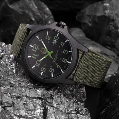 Men Genuine XINEW Brand Watches Students Fashion Casual Nylon Band Sports Army Gifts Date Quartz Wrist Watch Black Montre Homme