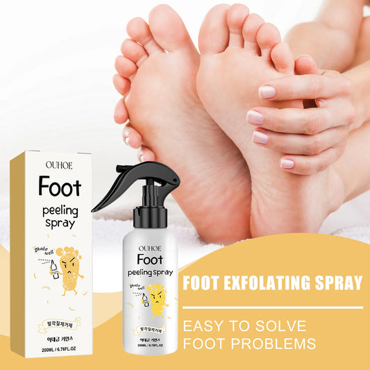 Foot exfoliating spray: repairs, brightens, removes dead skin, calluses, and repairs dry cracks. Foot whitening and care spray.