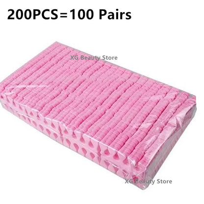 50/100/500pcs Pink Sponge Finger Toe Separators Nail Polish Feet Care Toe Separators Manicure Pedicure Nail Art Tool Wholesale