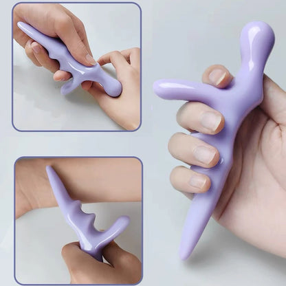 Foot Thumb Press Massager Manual Fascia Trigger Point Relax Legs Muscles Promotes Blood Circulation Portable Sole Foot Massager