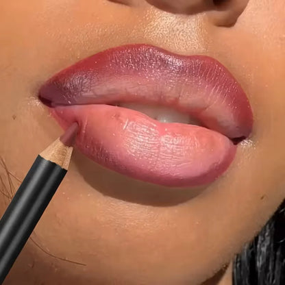 Waterproof Matte Lipliner Pencil Red Contour Tint Lipstick Long Lasting Non-stick Cup Moisturising Lips Makeup 12 Colors