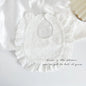 U-shaped Baby Cotton Bibs Waterproof Floral Baby Drooling Bibs Feeding Lace Saliva Towel Cloths Neck Wear Accessories