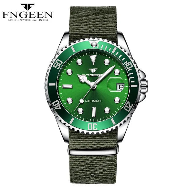 FNGEEN 9001 Luxury Brand Men's Watch Steel Tourbillon Frame Mechanical Watch Luminous Automatic Date Diamond Watch 2026