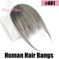 Blonde Human Hair Clip in Bangs Fringe with Temples Wispy Bangs French Bangs for Women Black Brown Gray Hair Bangs Daily Use