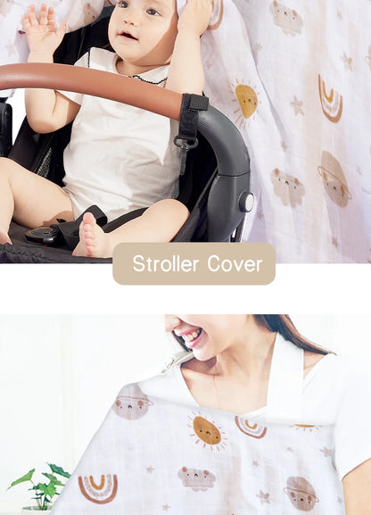 Kangobaby #My Soft Life# Solid Color Bamboo Cotton Baby Muslin Swaddle Blanket Newborn Bath Towel Infant Quilt Size 120x110cm
