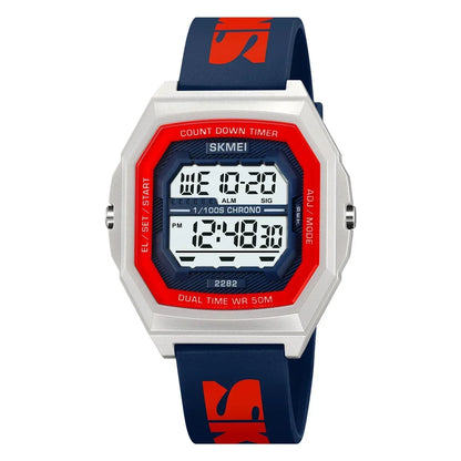 SKMEI 2282 Watches For Men Women 5Bar Waterproof Stopwatch Countdown Wristwatches Reloj Hombre Fashion Digital Sport Electronic