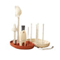 Avent W67 Bottle Brush Cleaning Set of 10 Magnetic Suction Silicone Brush Head for Washing Draining Without Damaging The Bottle
