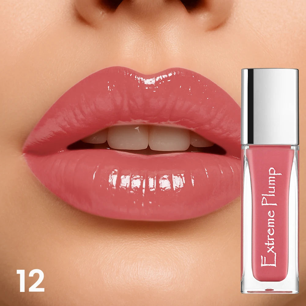 Water-Glow Mirror Lip Gloss, Long Lasting Moisturizing Hydrating Lip Makeup, Waterproof Sweat-Proof Gloss Gift for Women