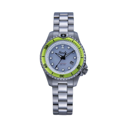 Horolo 30mm Women's Watches Japan Solar Movement Luminous Water Resistant Sapphire Stainless Steel Luxury Watch Gift For Wife