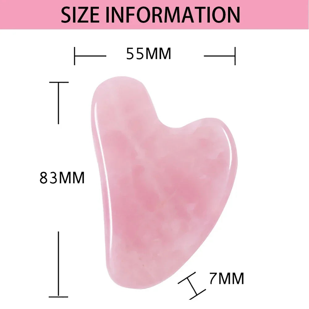 Smooth Polished Natural Jade Gua Sha Board Gentle Skin-Friendly Lightweight Portable SPA Massage Tool for Home Daily Skincare Travel Women Skincare Lovers Facial Massager Face Neck Care Beauty Accessory