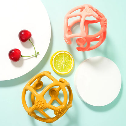 Color Kids 1PCS Silicone Baby Toy Ball Shape Chewing Toys Toddler Teether Toy BPA Free Teething Toys For Babies Soft Baby Stuff