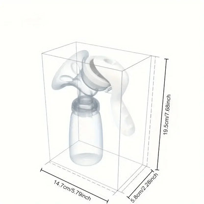 1PCS Painless & Portable Manual Breast Pump - High Suction, Chemical-Free Milk Collector for Postpartum Moms, Milking Machine