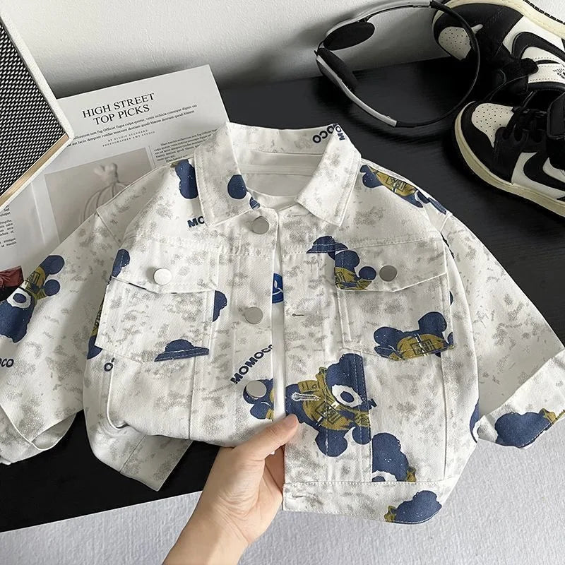 2026 New Boys Spring Autumn Jacket Fashion Casual Coat For Kids Toddler Baby  Outerwear All Match Streetwear Children Clothing