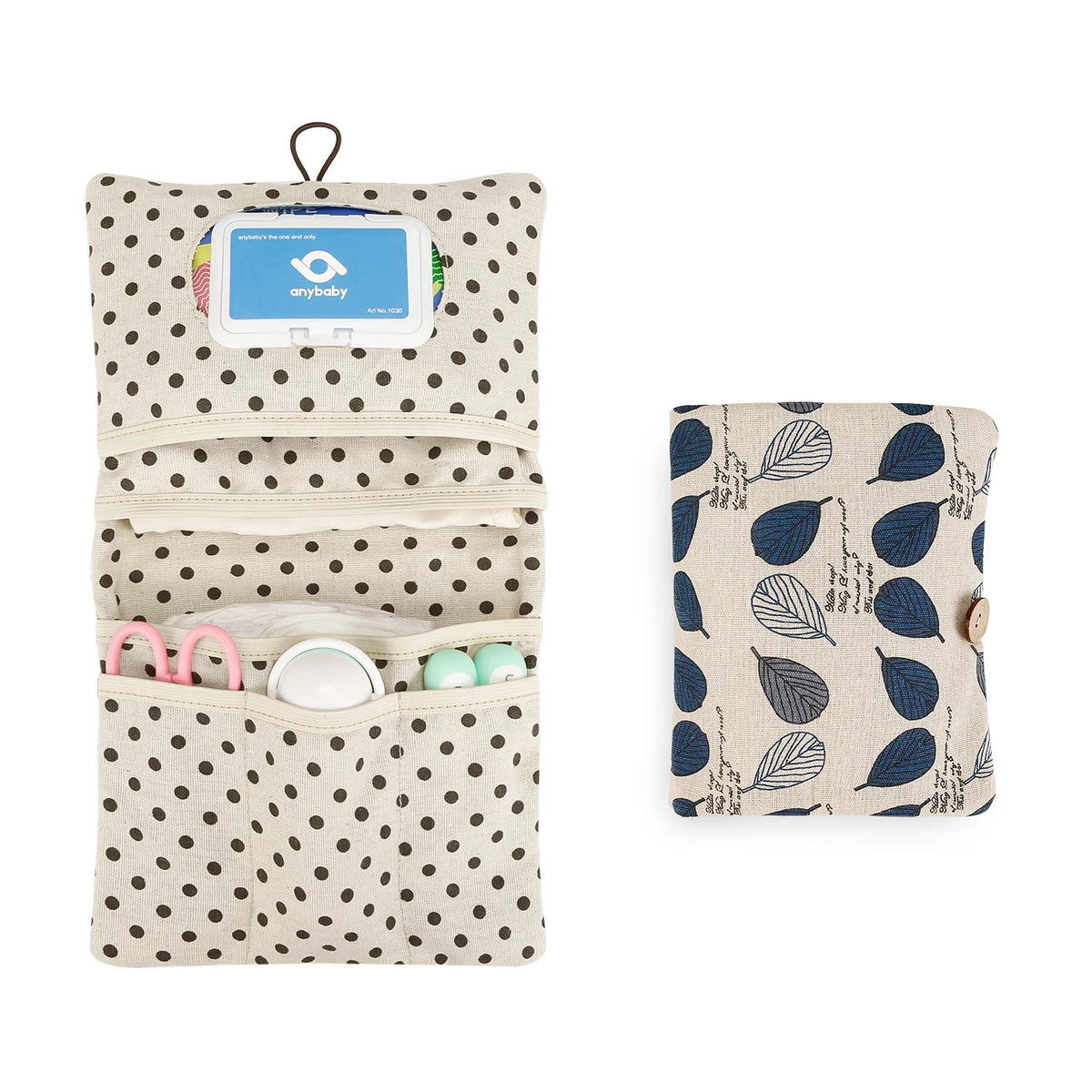 Travel Diaper Bag Diaper Compartment Diaper Organizers Diaper Holder Portable Button Diaper Container Polyester Cotton Baby Stor
