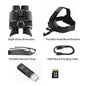 Night Vision Head Mounted Goggles 10X Digital Zoom 4K HD Infrared Binoculars 850nm 9 Levels Hands Free Helmet for Hunting