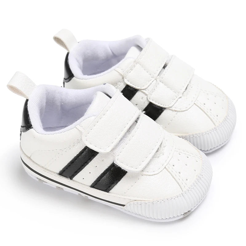 Baby Boys Girls Spring Autumn Shoes 0-1 Year First Walker Fashion Striped Rubber Soles Casual Sports Newborn