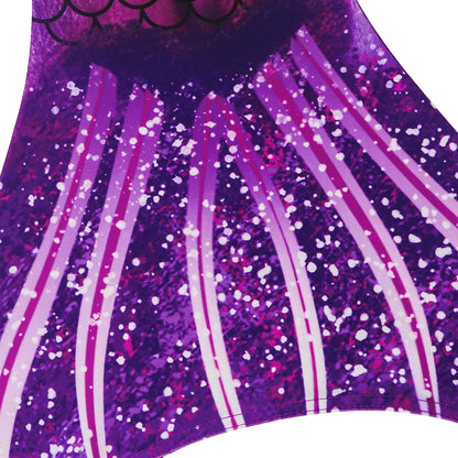 Girls One-Piece Mermaid Tail Swimsuit, Cute Beach Bathing Suit, Children Performance Cosplay Costume, Kids Dress Up Clothes