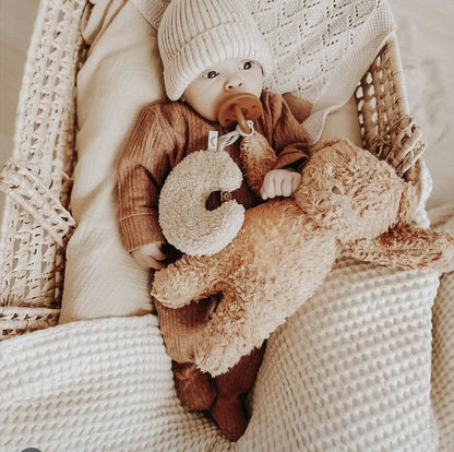 Baby Pacifier Chain Nipple Pendant Teddy Velvet Baby Pacifiers Leashes Moon Comfort Plush Nipple Pendant Clip Babies Accessories