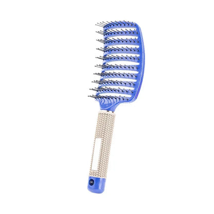 Hair Brush Scalp Massage Comb Hairbrush Bristle;Nylon Women Wet Curly Detangle Hair Brush for Salon Hairdressing Styling Tools
