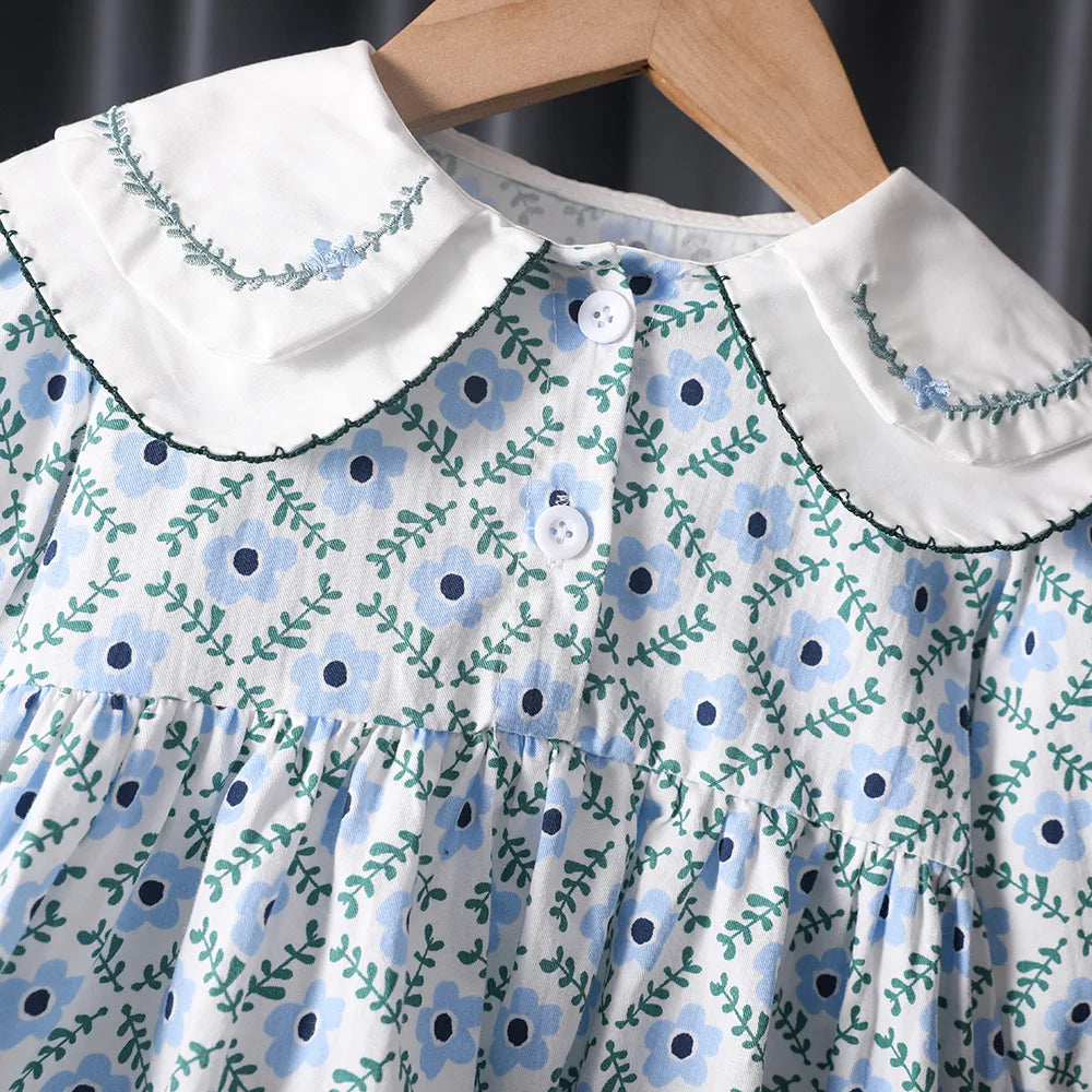 2PCS Baby Girl Clothes Set Spring Autumn Children Clothing Flower Dress+Knit Jacket Outerwear Suit Kids Toddler Outfits