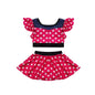 Fairy Tale Princess Swimsuit for Girls Elsa Anna Snow White Swimwear Belle Child Kids Toddler 2-8Y Bathing Suit with Skirt