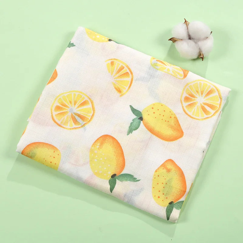 Newborn soft 100% muslin cotton swaddlle blanket infant baby wrap bath towel cover blanket 120x110cm