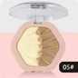 2-Color Blush Palette 2 in 1 Contouring Cream Face Cheek Blush Cream Makeup Sparkle Highlight Multicolor Makeup Blush
