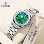 CHENXI 8222 Fashion Couple Quartz Watch Waterproof Night Light Date Stainless Steel Strap Casual Date Men's and Women's Watch