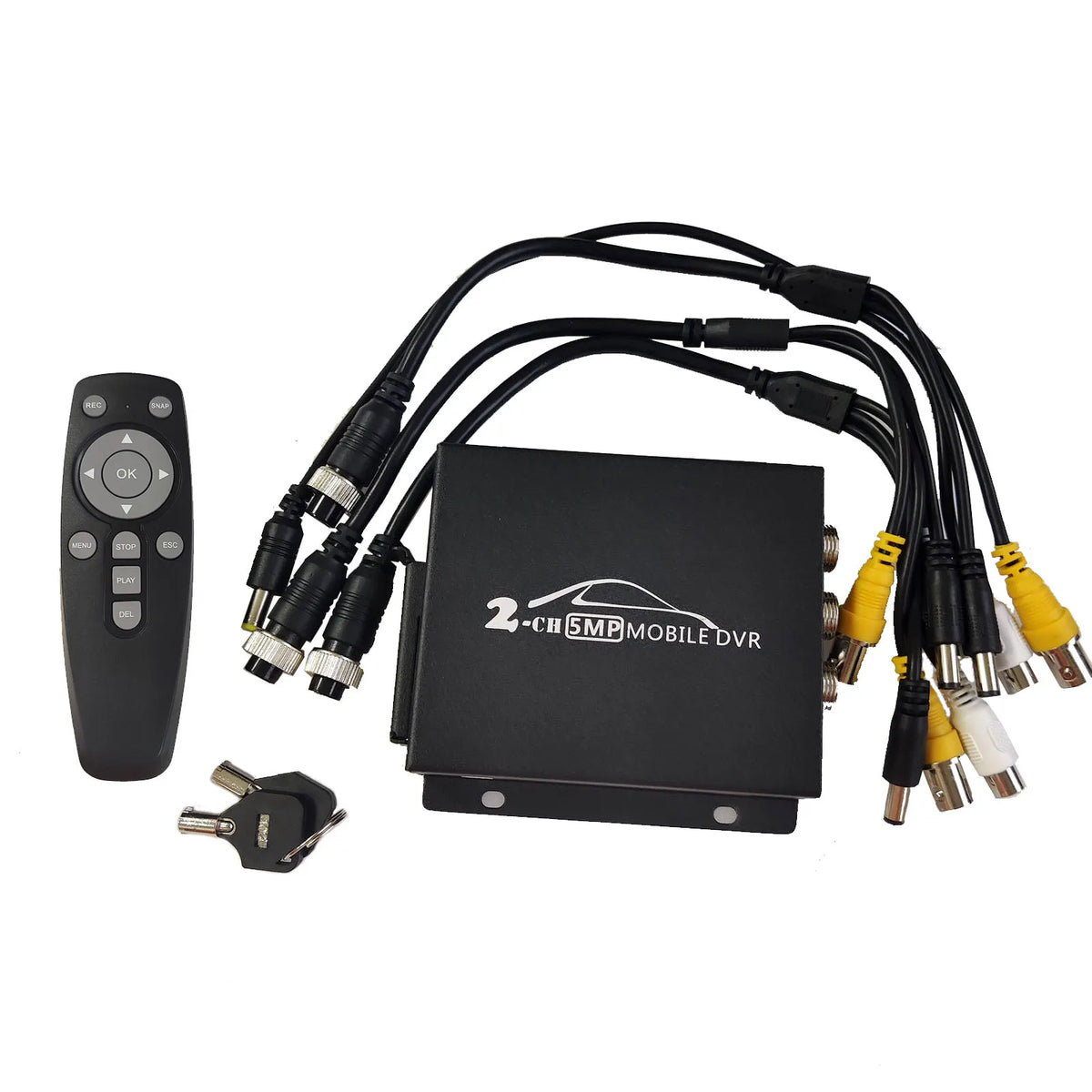 8MP AHD TVI DVR 2ch DVR Car Truck Vehicle Video Record Mobile DVR HDMI Output 2CH MINI CVBS with Remote Control