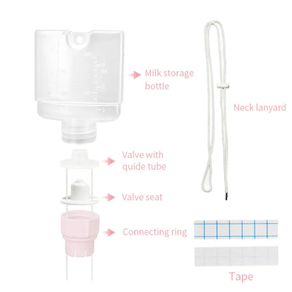 Essential Supplemental Nursing System for Breastfeeding - BPA Free Lactation Aid & Baby Feeding Bottle Combo