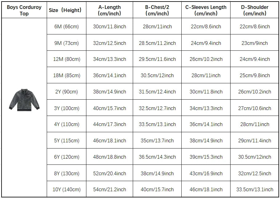 Barcali 26AW Kids Washed Corduroy Clohes Girl Set Long Sleeves Dress Toddler Set Baby Outfits Boys Sweatshirts Soft Cotton