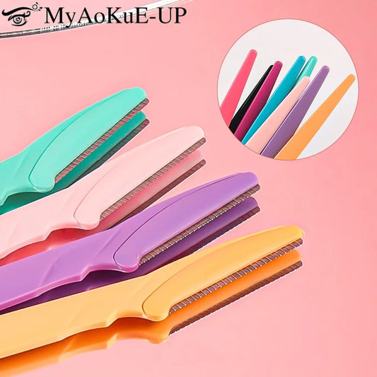 1pcs Eyebrow Trimmer Face Blade Shaver Portable Eye Brow Epilation Hair Removal Safety Eyebrow Cutting Woman Makeup Tools