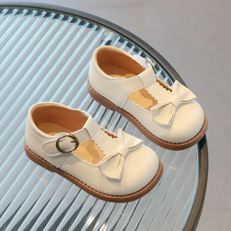 Girls Oxfords 2024 Spring Autumn Children Leather Shoes Girls Cute Sweet T-strap Shoes Toddler Girl Shoes School Performance