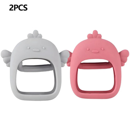 1/2pcs Silicone Teething Cute Baby Set of Hands Teether Suitable for Teething Period Baby Daily Use Anti-feeding