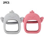 1/2pcs Silicone Teething Cute Baby Set of Hands Teether Suitable for Teething Period Baby Daily Use Anti-feeding