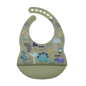 Customize Cartoon Animal Silicone Baby Bib with Name & Pattern Food-Grade Solid Feeding Bib DZ31