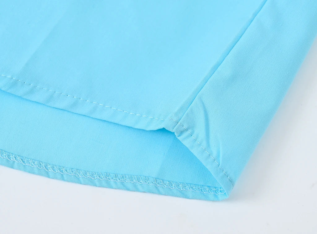 Children's Shirt in the Spring and Autumn New Boys and Girls Suit Collar Shirt Children's Pure Color Long Sleeve Shirt