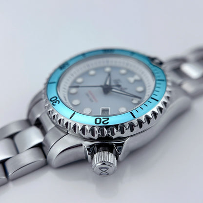 Horolo 30mm Women's Watches Japan Solar Movement Luminous Water Resistant Sapphire Stainless Steel Luxury Watch Gift For Wife