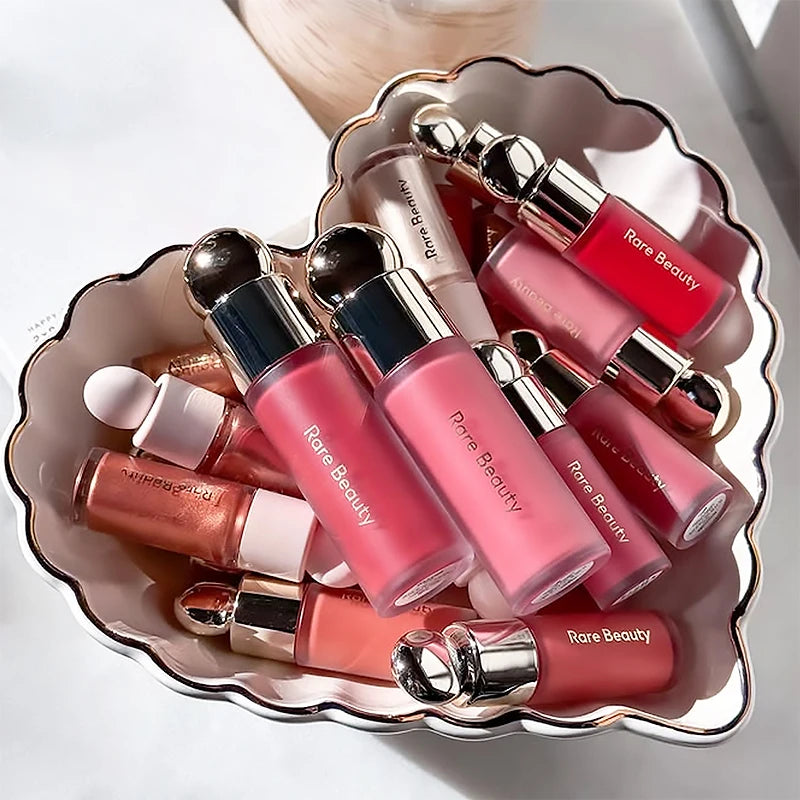 Rare Beauty New Butter Lip Balm Moisturizing Plumping Lip Gloss Liquid Powder Blusher Long Lasting Natural Highlight Cosmetic