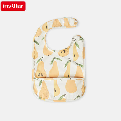 Cute Baby Bibs Toddler Bandana Bib Waterproof Sleeveless Apron PU Skin Animals Children Feeding Smock Bib Baby Stuff 0-5 Years