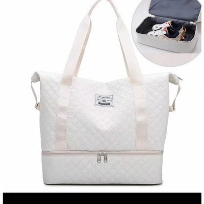 2026 Fashion Y2k Large Capacity Nylon Handbag Lightweight Waterproof Women's Shoulder Backpack Tote Bag for Daily Use