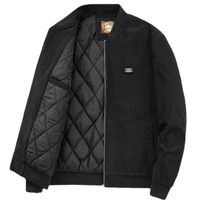 New Winter Men Corduroy Down Jackets Casual Warm Parkas High Quality Male Outdoor Winter Coats Jaquetas Men's Clothing Size 4XL