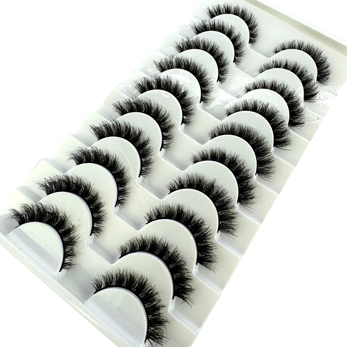 New Cat Eye Artificial Mink Eyelash 3D Curling Natural and Realistic Messy Tail Eye Extended Soft Eyelash