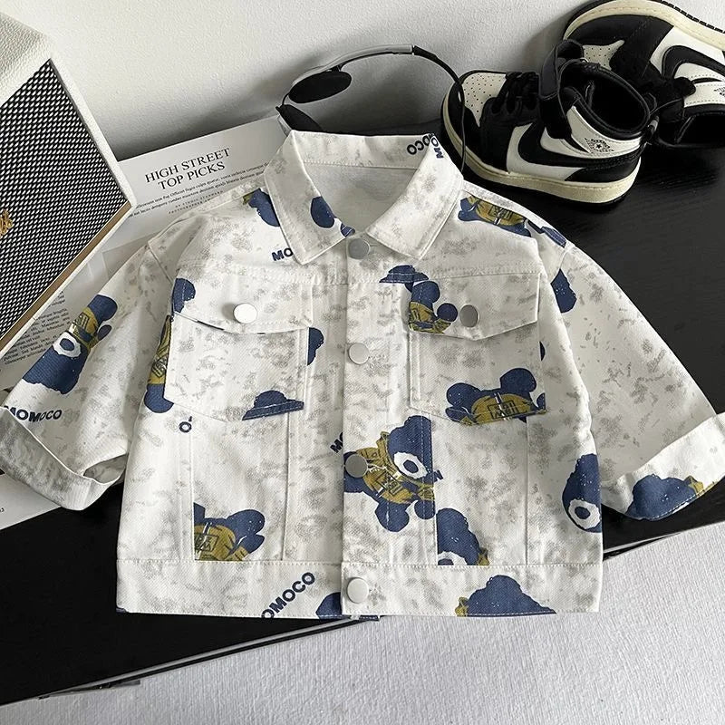 2026 New Boys Spring Autumn Jacket Fashion Casual Coat For Kids Toddler Baby  Outerwear All Match Streetwear Children Clothing