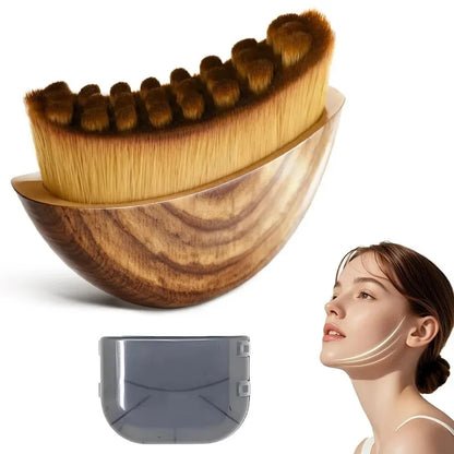 1Pc Lymphatic Drainage Face Brush With Storage Box Facial Contour Massage Brush For Face Chin Neck Skin Care Tool