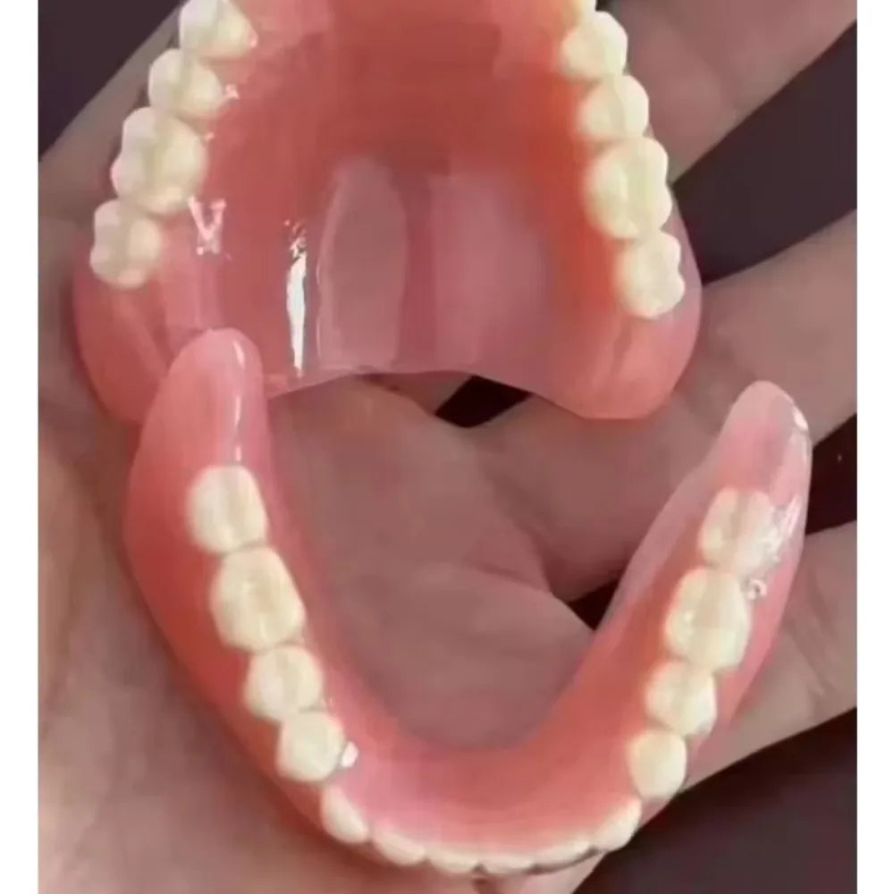 Immediate Denture Bases for Adults, Temporary Full Mouth Denture Base Plate, Designed for Toothless Adults Oral Restoration