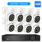Movols 4K 16CH XMEYE POE Surveillance System 8MP 4MP Two Way Audio PTZ CCTV System AI P2P Security Camera Video Surveillance Kit