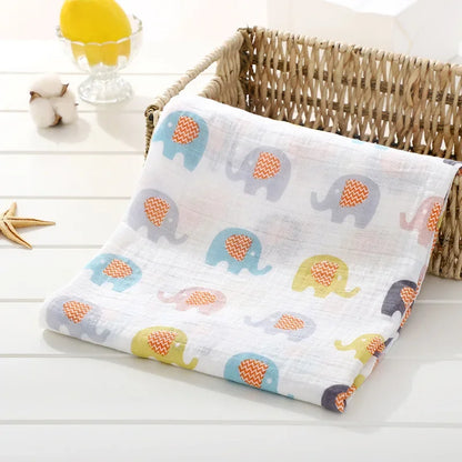 120cm*110cm Swaddle Blanket Baby Cotton Muslin Wrap Baby Blankets Newborn Swaddle Bedding