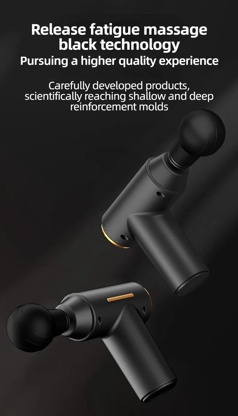 Portable Mini Muscle Massage Gun Vibration Massage Gun Body Neck Back Pain Gout Relief Deep Muscle Relaxation Massager Tools